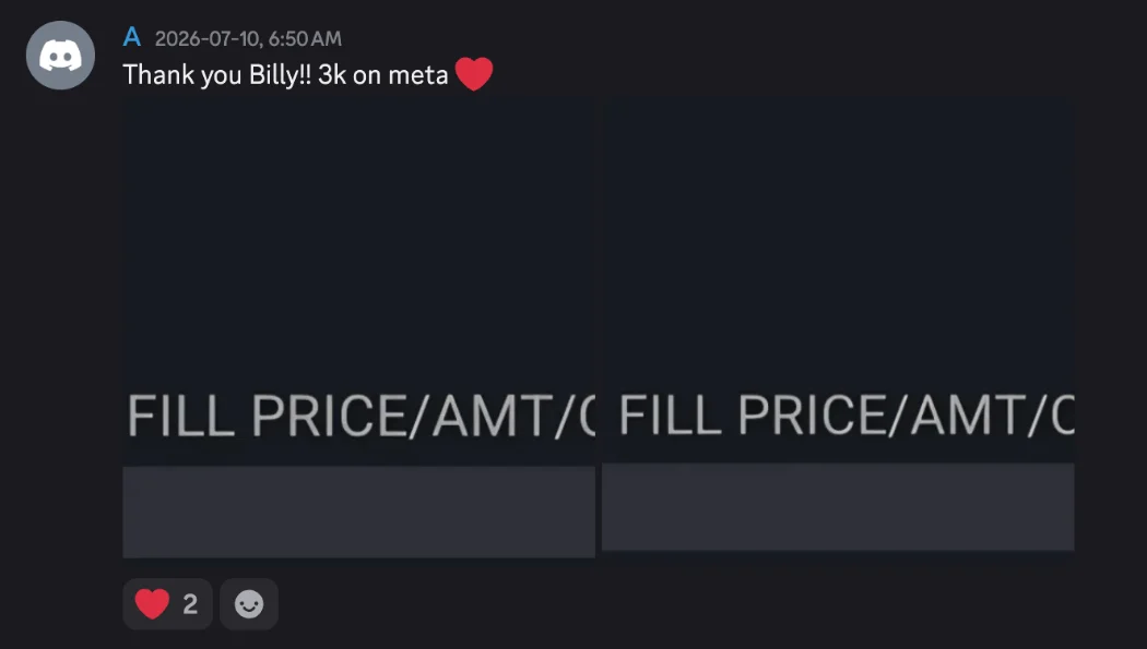 Member win: $3K on Meta